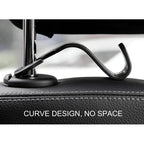 2/4Pcs Car Headrest Hooks Hanger for Bags Seat Back Organizer Holder Clips Auto Fastener Hooks Car Storage Interior Accessories - VibraStore