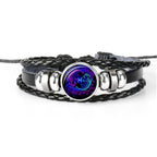 12 Zodiac Constellation Bracelet Luminous Braided Design Bracelet For Men Women Kids