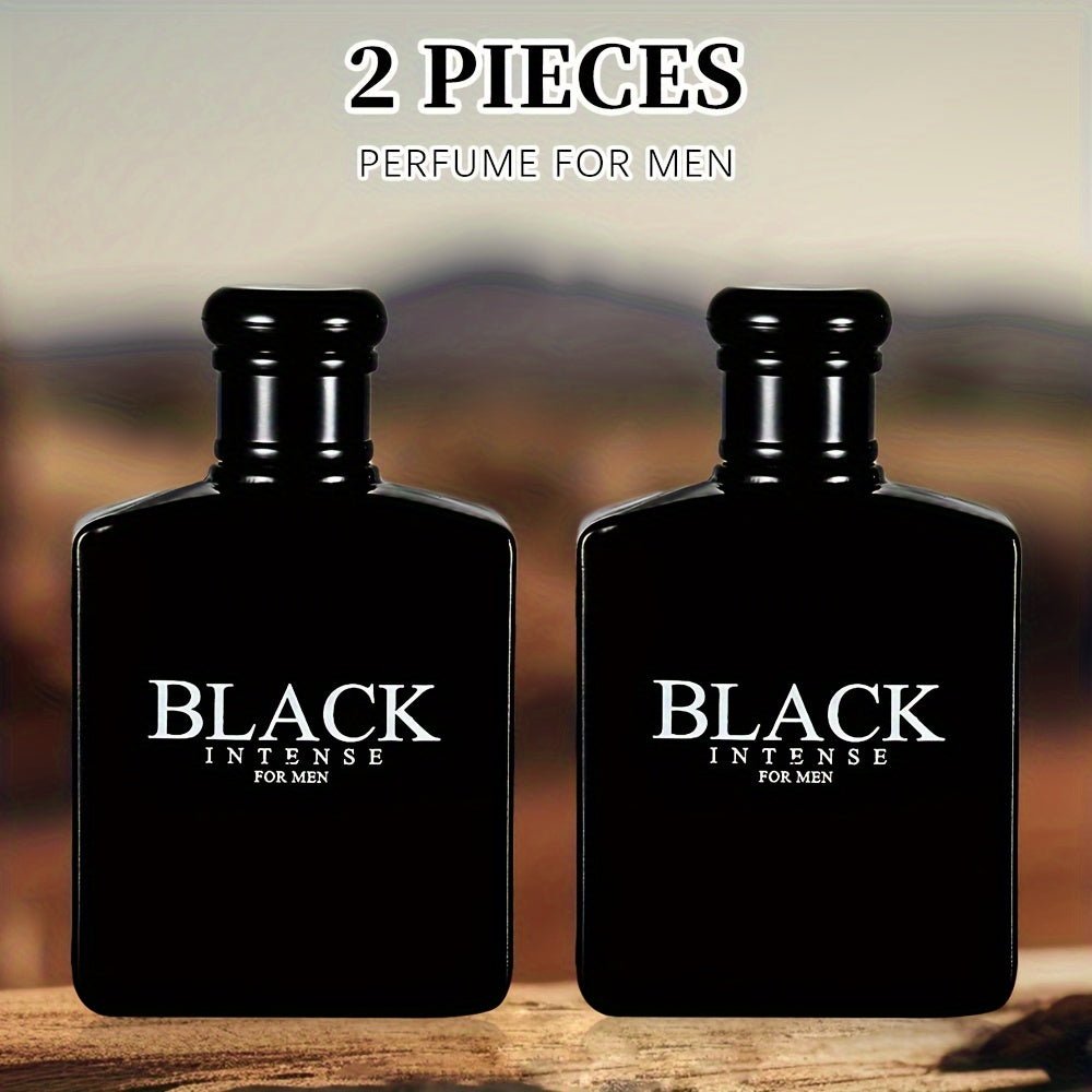 2pcs 3.4Fl Oz Men'S Eau De Toilette Spray, Long - Lasting Perfume, Notes of Sage, Absinthe, Lemon Flavor, Perfect for Dating, Daily Life, Parties, Gift Giving, Valentine'S Day And Other Festivals - VibraStore