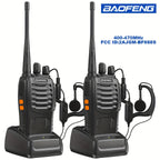 2pcs BAOFENG BF - 888S UHF 400 - 480MHz Amateur Radio Walkie Talkies, 2 - Way Handheld Two - Way Radios with, Portable FM/PM Transmission for Adults, Hiking, Camping, Emergency Radio, Boat Radio, Handheld Radio Pouch - VibraStore