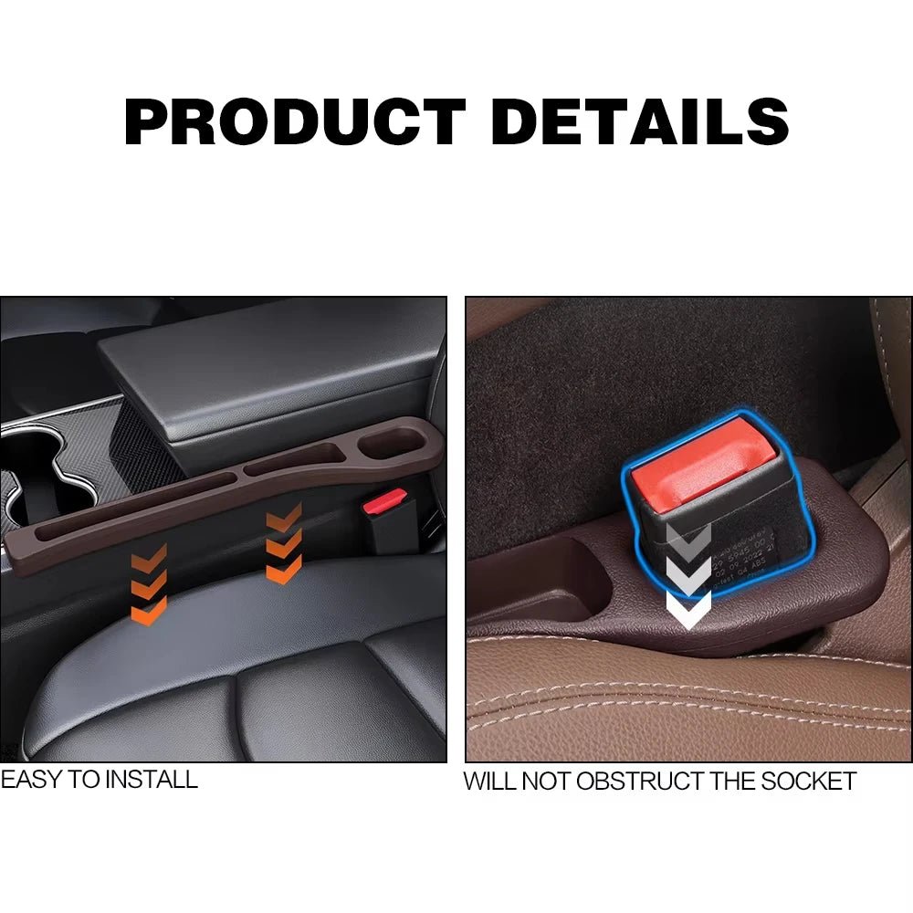 2Pcs Car Seat Gap Plug Strip 2025 Proof Seat Gap Storage Organizer Side Seam Car Gap Filler Leak Interior Decoration Universal - VibraStore