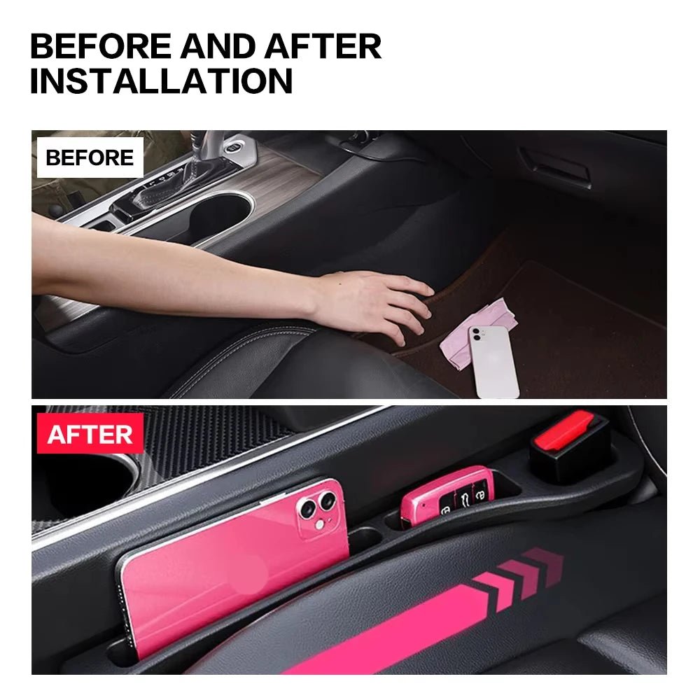 2Pcs Car Seat Gap Plug Strip 2025 Proof Seat Gap Storage Organizer Side Seam Car Gap Filler Leak Interior Decoration Universal - VibraStore