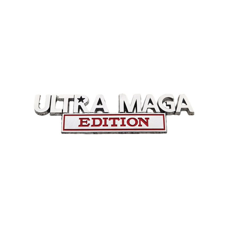 2pcs Ultra MAGA Edition Emblems, Emblem 3D Badge Decal Car Truck SUV,Refrigerator Sticker,Window Display Stickers,Bicycles, Laptops, Fridges - VibraStore