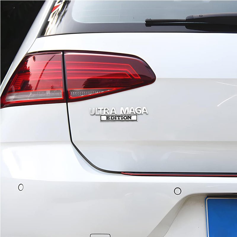 2pcs Ultra MAGA Edition Emblems, Emblem 3D Badge Decal Car Truck SUV,Refrigerator Sticker,Window Display Stickers,Bicycles, Laptops, Fridges - VibraStore