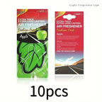 3 - 60pcs Car Air Freshener Natural Scented Tea Paper Auto Hanging Vanilla Perfume Fragrance Leaf Shape Car Accessories Interior - VibraStore