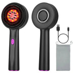 3 In 1 Red Light Scalp Massager Brush Cordless Hair Oil Applicator Massage Comb With 3 Modes Rechargeable IPX7 Waterproof - VibraStore