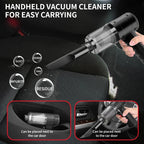 3 - in - 1 Vacuum Cleaner USB Charging Portable Suction And Blowing Function for Small Car And Household Use - VibraStore
