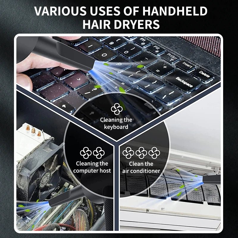 3 - in - 1 Vacuum Cleaner USB Charging Portable Suction And Blowing Function for Small Car And Household Use - VibraStore