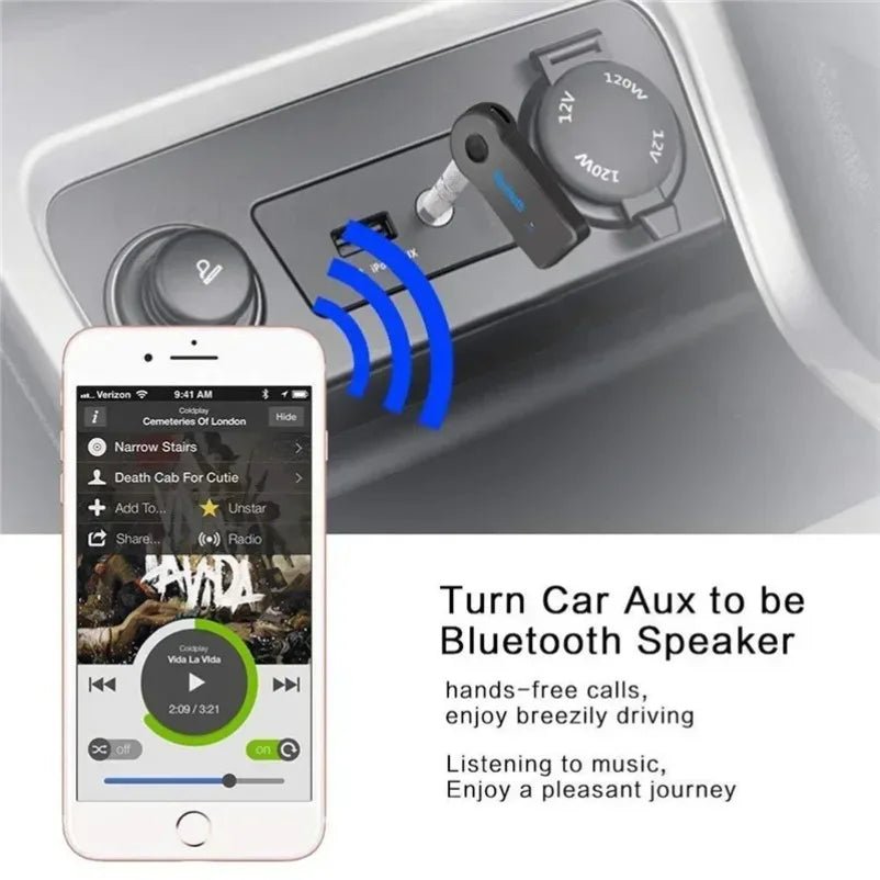 3 in 1 Wireless Bluetooth 5.0 Receiver Transmitter Adapter USB Adapter Audio Receiver Bluetooth Car Charger Car Aux for E91 E92 - VibraStore