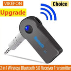 3 in 1 Wireless Bluetooth 5.0 Receiver Transmitter Adapter USB Adapter Audio Receiver Bluetooth Car Charger Car Aux for E91 E92 - VibraStore