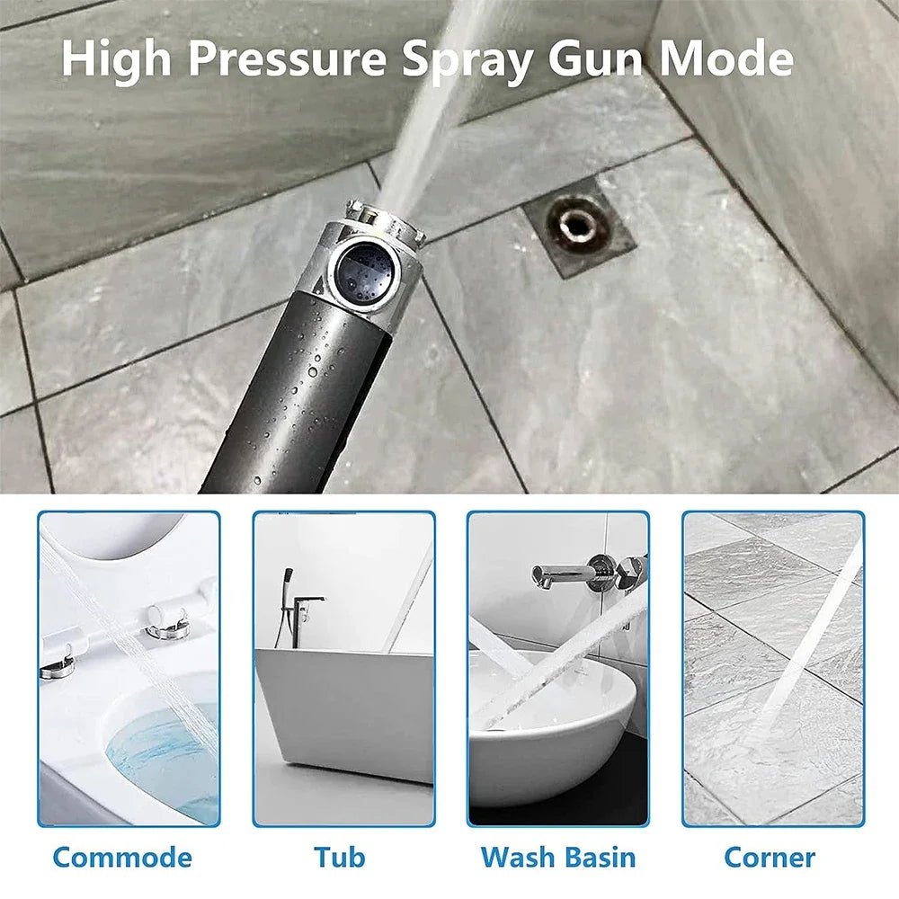 3 Modes Handheld Shower Head Filter Powerful Massage Spa High Pressure Water Saving Showerhead with ON/OFF Switch for Bathroom - VibraStore