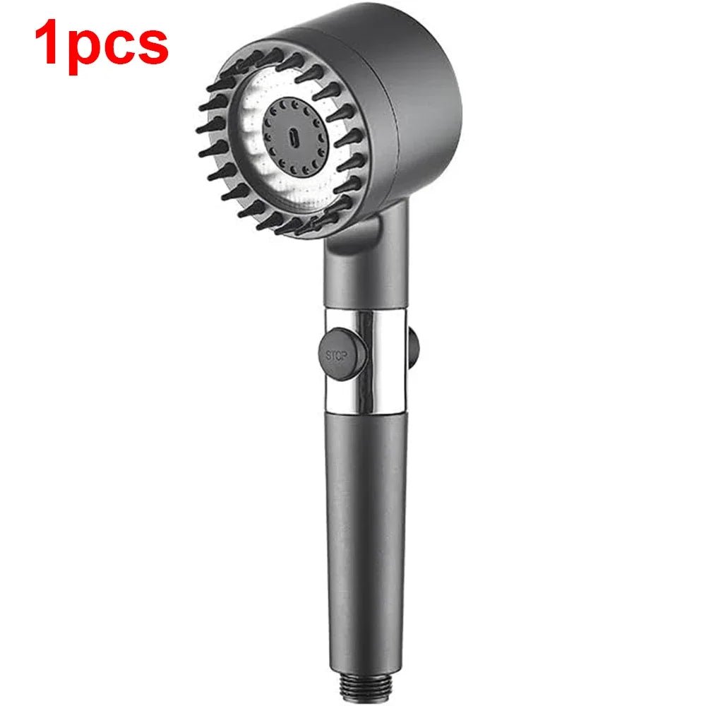 3 Modes Handheld Shower Head Filter Powerful Massage Spa High Pressure Water Saving Showerhead with ON/OFF Switch for Bathroom - VibraStore