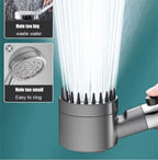 3 Modes Handheld Shower Head Filter Powerful Massage Spa High Pressure Water Saving Showerhead with ON/OFF Switch for Bathroom - VibraStore