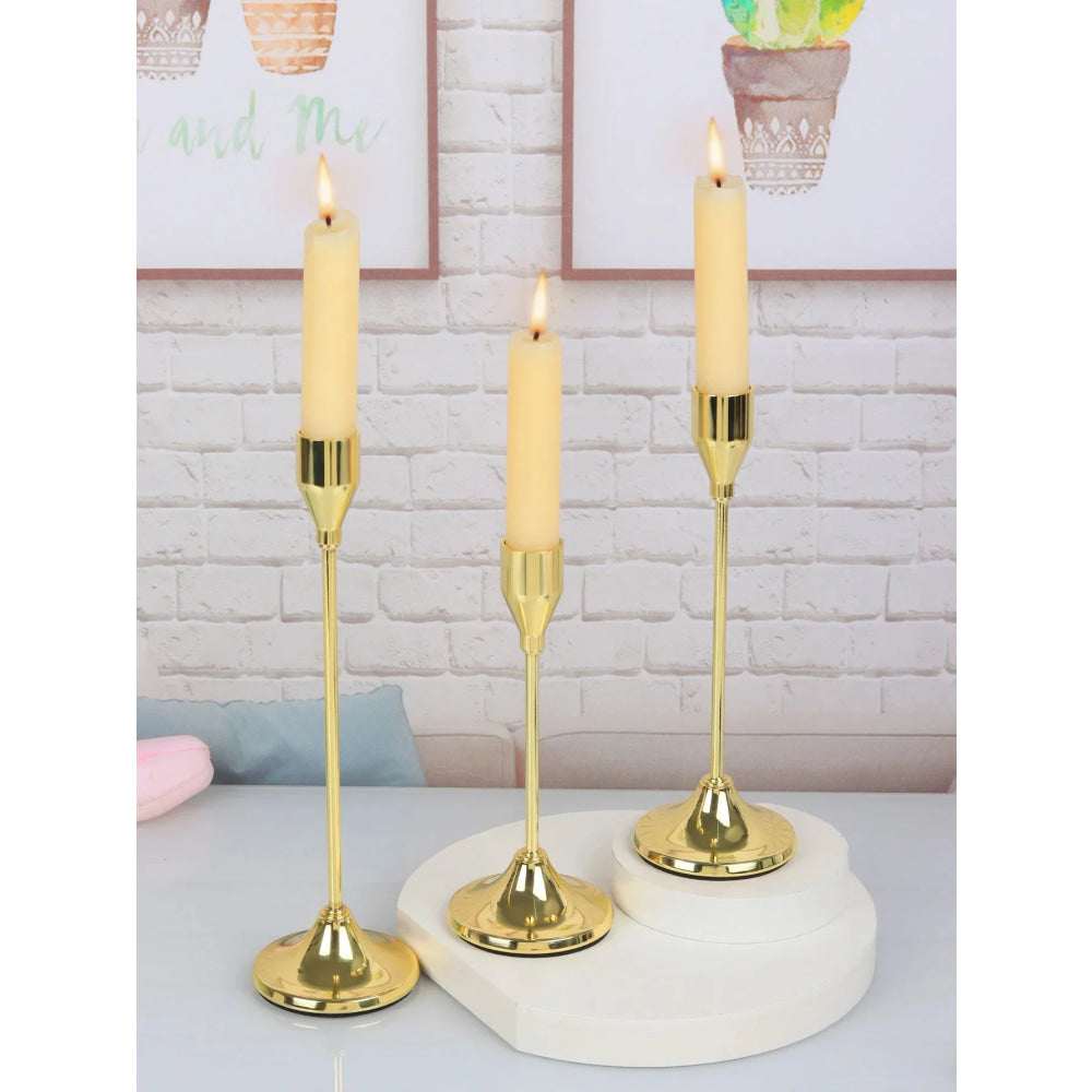 3 unids/set candelabros de Metal de estilo europeo candelabro de moda mesa de boda soporte de vela candelabro - VibraStore