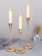 3 unids/set candelabros de Metal de estilo europeo candelabro de moda mesa de boda soporte de vela candelabro - VibraStore