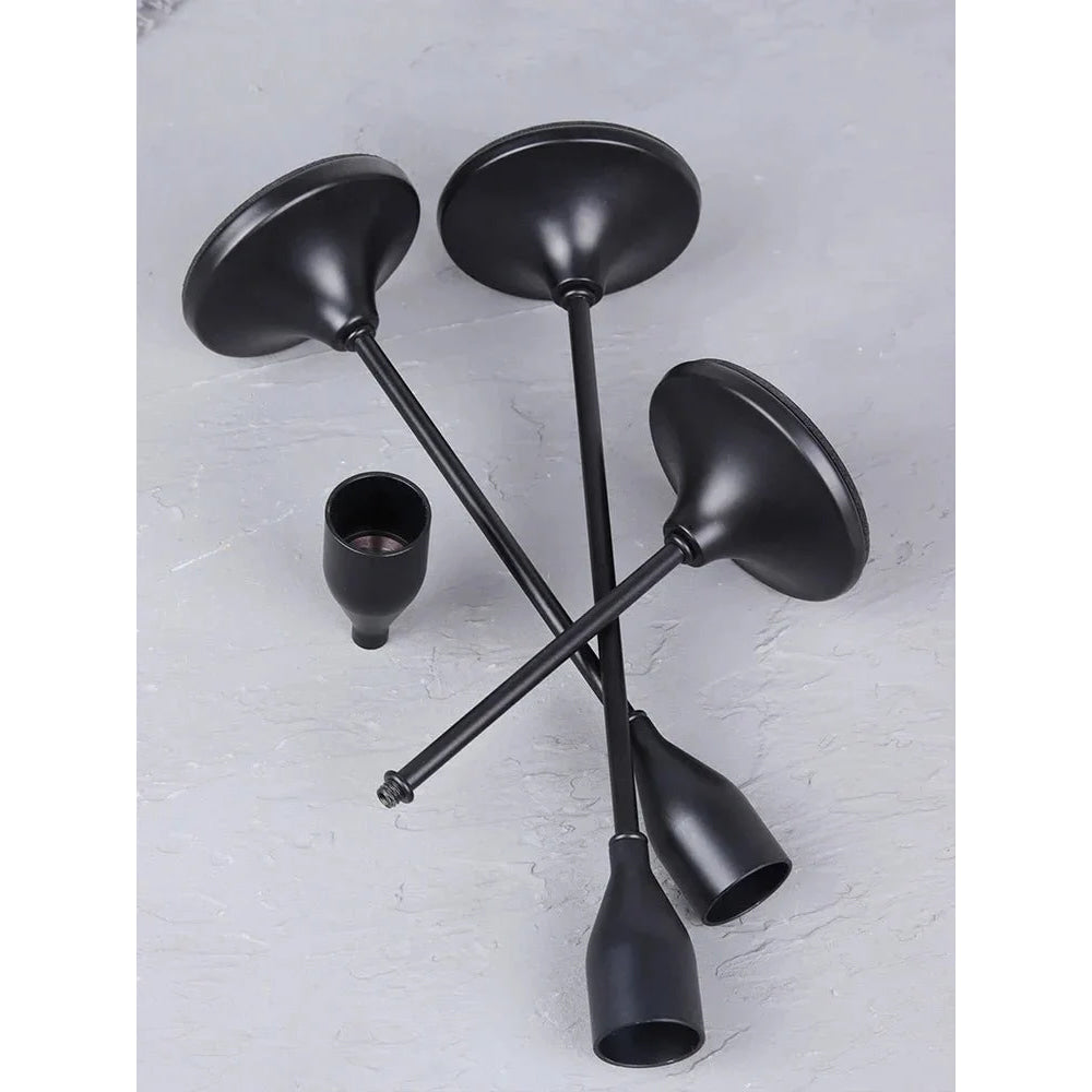3 unids/set candelabros de Metal de estilo europeo candelabro de moda mesa de boda soporte de vela candelabro - VibraStore