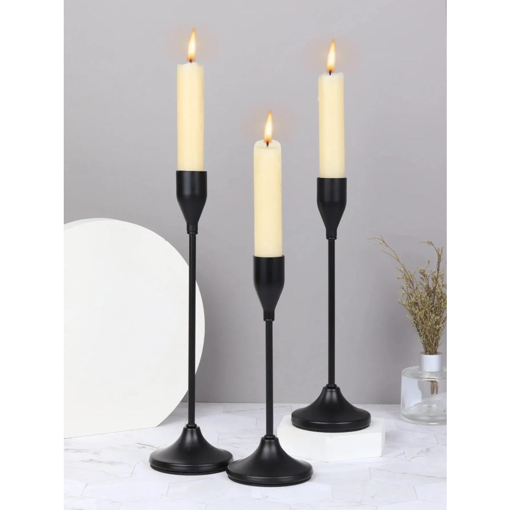 3 unids/set candelabros de Metal de estilo europeo candelabro de moda mesa de boda soporte de vela candelabro - VibraStore