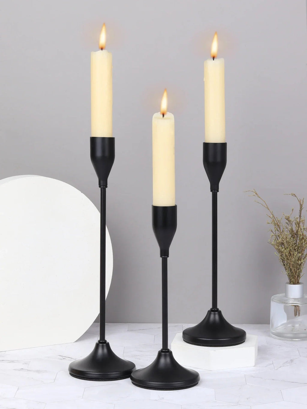 3 unids/set candelabros de Metal de estilo europeo candelabro de moda mesa de boda soporte de vela candelabro - VibraStore