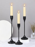 3 unids/set candelabros de Metal de estilo europeo candelabro de moda mesa de boda soporte de vela candelabro - VibraStore