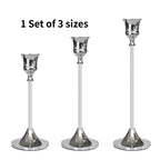 3 unids/set candelabros de Metal de estilo europeo candelabro de moda mesa de boda soporte de vela candelabro - VibraStore