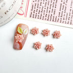 30 Uds. De abalorios para uñas de rosas suaves de resina Maillard, atmósfera 3D de otoño e invierno, accesorios luminosos para decoración de uñas de rosas para manicura DIY - VibraStore