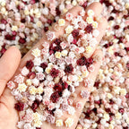 30 Uds. De abalorios para uñas de rosas suaves de resina Maillard, atmósfera 3D de otoño e invierno, accesorios luminosos para decoración de uñas de rosas para manicura DIY - VibraStore