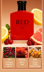 3.4 Oz Men'S Eau De Toilette Spray | Woody & Spicy Masculine Cologne with Cranberry, Italian Lemon, and Grapefruit - Medium Intensity Perfume - VibraStore