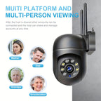 360 Wireless Camera Outdoor WiFi Night Vision Cam HD 1080P Home Security System - VibraStore