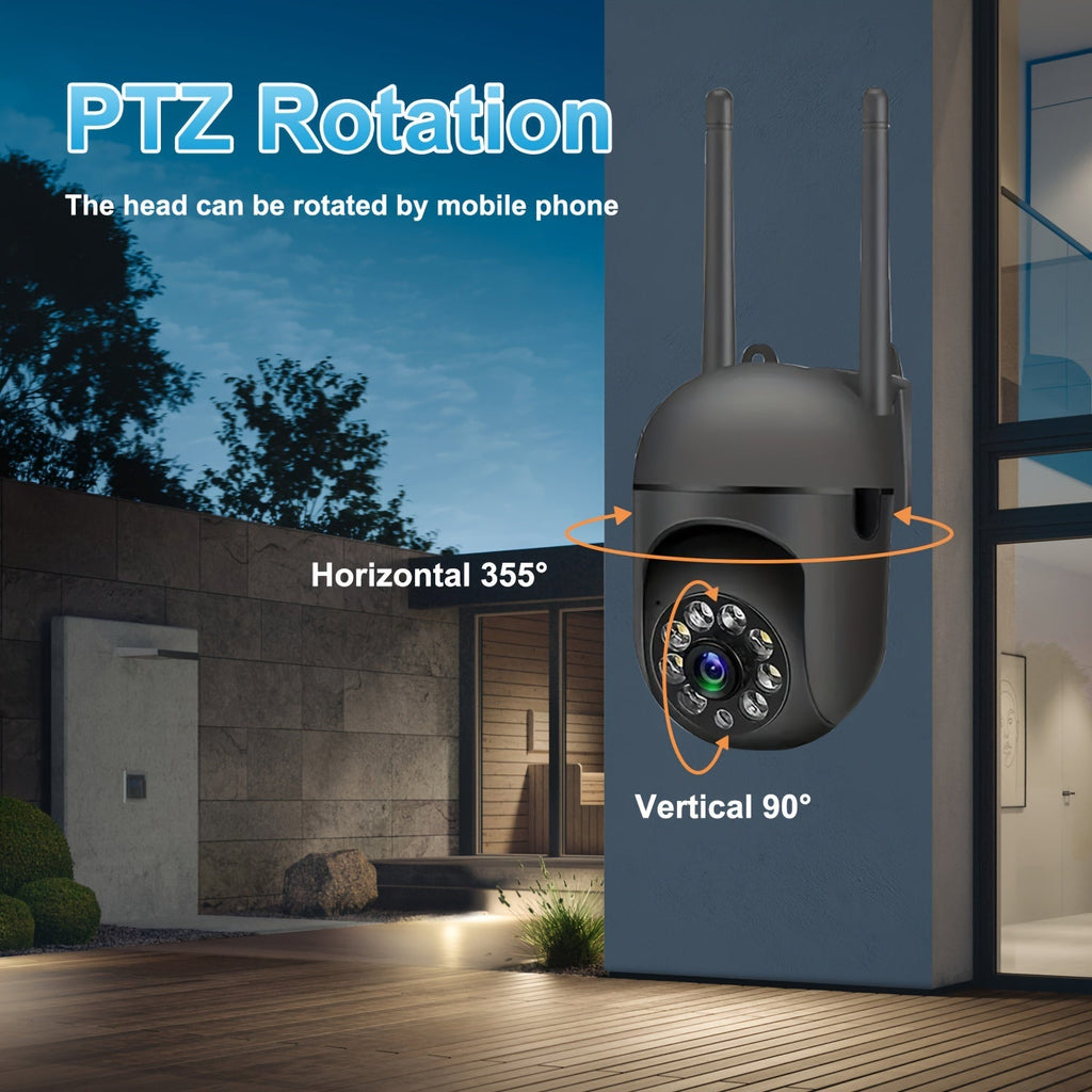360 Wireless Camera Outdoor WiFi Night Vision Cam HD 1080P Home Security System - VibraStore