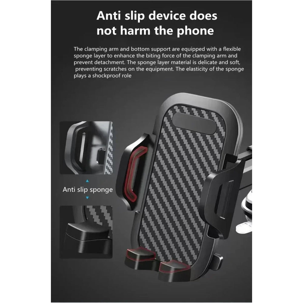 360° Windshield Car Phone Holder Car Dashboard Mobile Cell Support Bracket Universal Sucker for iPhone 16 15 14 Samsung Xiaomi - VibraStore