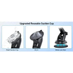 360° Windshield Car Phone Holder Car Dashboard Mobile Cell Support Bracket Universal Sucker for iPhone 16 15 14 Samsung Xiaomi - VibraStore