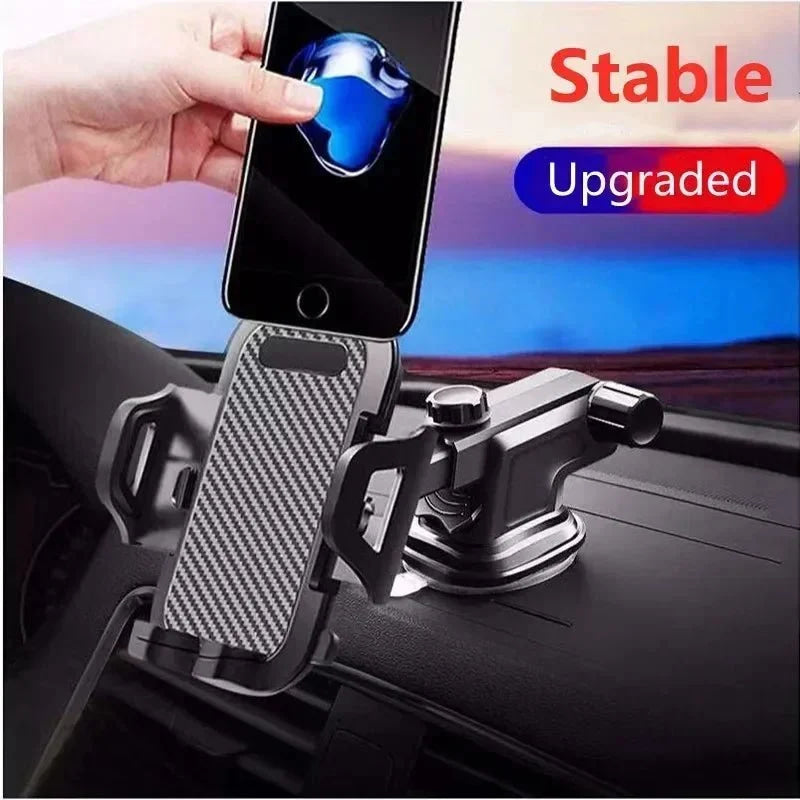 360° Windshield Car Phone Holder Car Dashboard Mobile Cell Support Bracket Universal Sucker for iPhone 16 15 14 Samsung Xiaomi - VibraStore