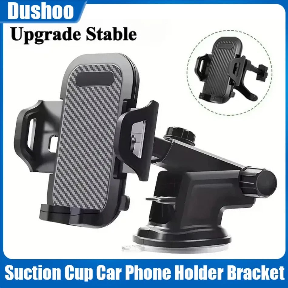 360° Windshield Car Phone Holder Car Dashboard Mobile Cell Support Bracket Universal Sucker for iPhone 16 15 14 Samsung Xiaomi - VibraStore