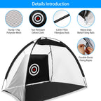 Golf Net Golf Training Aids Practice Nets Driving Hitting Nets With Target Cloth Carry Bag For Indoor Outdoor Sports