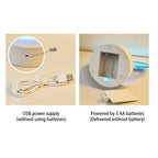 3D Quicksand Lamp Atmosphere Light Ornament Creative Gift Hourglass Night Lamp Table Lamp Office Company Bedroom Decoration - VibraStore