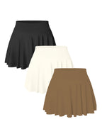 3PACK Seamless Tennis Shorts Skirt For Women - VibraStore