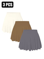 3PACK Seamless Tennis Shorts Skirt For Women - VibraStore