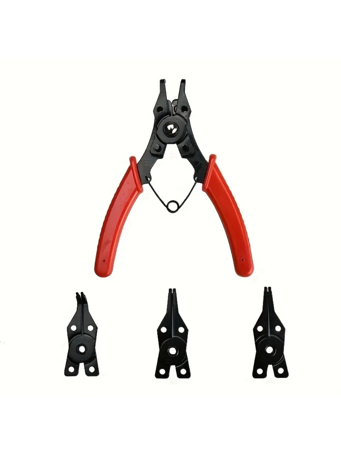 4 - in - 1 snap ring pliers set Shell ring pliers multifunctional crimping detachable pliers head snap ring pliers manual tool multi - VibraStore