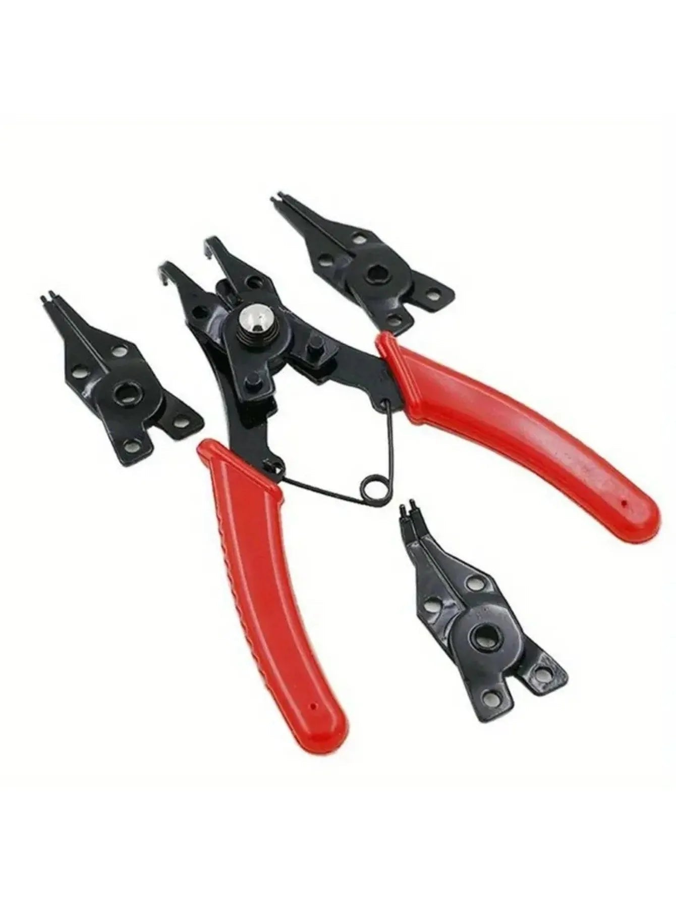 4 - in - 1 snap ring pliers set Shell ring pliers multifunctional crimping detachable pliers head snap ring pliers manual tool multi - VibraStore
