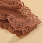 5 unids/set de bragas de algodón para mujer, ropa interior íntima de encaje Floral, bragas de encaje de retales a la moda, calzoncillos suaves para mujer, lencería S - XL - VibraStore