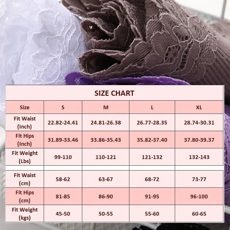 5 unids/set de bragas de algodón sin costuras de encaje para mujer, pantalones brasileños sexis, ropa interior transpirable acanalada para niñas, lencería suave de talla grande S - XL - VibraStore
