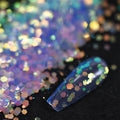 50 g/bolsa de lentejuelas hexagonales mixtas para uñas, copos holográficos gruesos para maquillaje corporal/ojos/cara, decoraciones de manicura brillantes * & - VibraStore