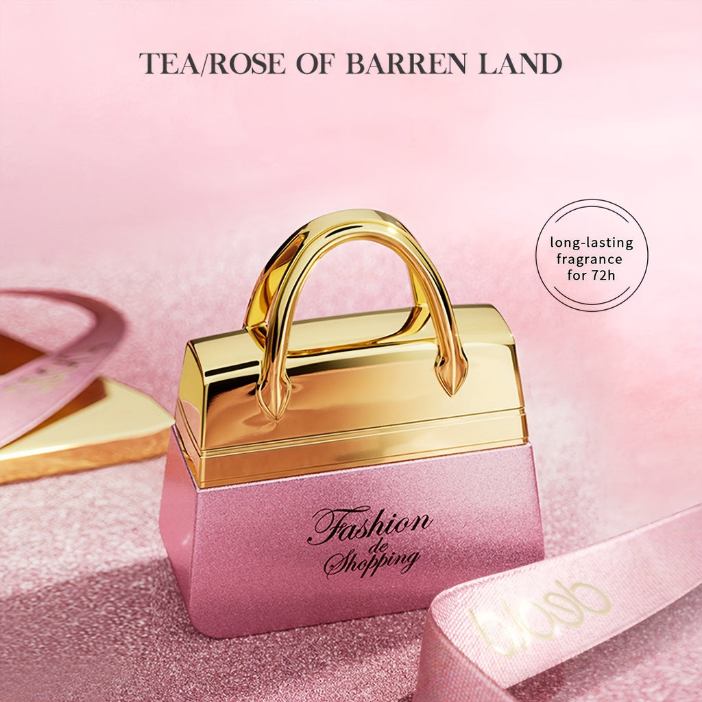 50ml Bag Shape Eau De Parfum Spray - Long - Lasting Floral Fresh Scent, Natural Fragrance, Alcoholic, Bisphenol A Free, Perfect Personal Perfume Gift for Women and Girls - VibraStore