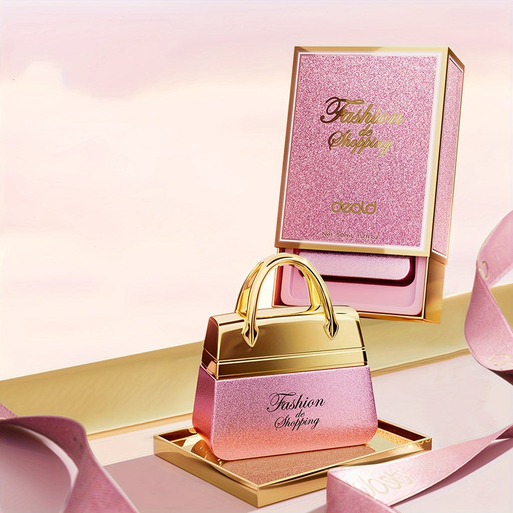 50ml Bag Shape Eau De Parfum Spray - Long - Lasting Floral Fresh Scent, Natural Fragrance, Alcoholic, Bisphenol A Free, Perfect Personal Perfume Gift for Women and Girls - VibraStore