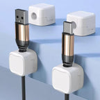 5/10 PCS Magnetic Cable Clips Cable Smooth Adjustable Cord Holder Under Desk Cable Management Wire Keeper Cable Organizer Holder - VibraStore
