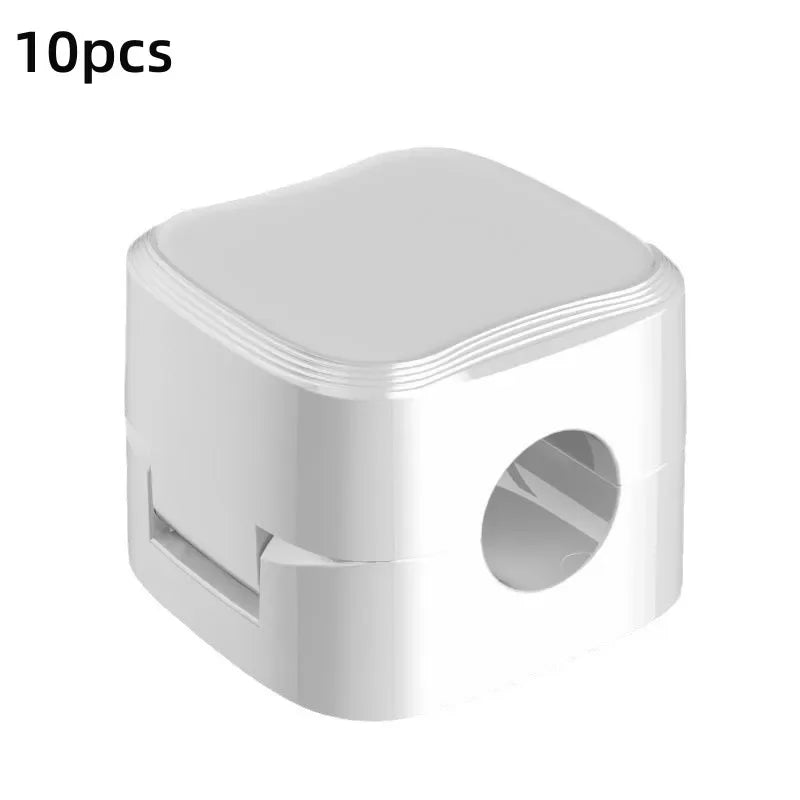 5/10 PCS Magnetic Cable Clips Cable Smooth Adjustable Cord Holder Under Desk Cable Management Wire Keeper Cable Organizer Holder - VibraStore