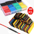 530/127pcs Heat Shrink Tubing Sleeves Polyolefin Set 2:1 Shrink Ratio for Wires Cables Multicolor Sleeves - VibraStore