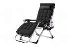 Zero Gravity Chair, Reclining Camping Lounge Chair For Indoor, Reclining Patio Chairs With Cup Holder Trays And Removable Cushion