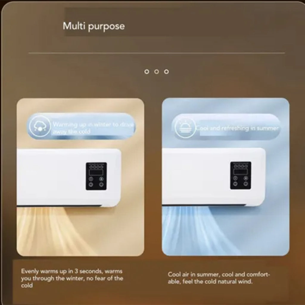 Electric Wall Heater Air Conditioner Wall Mounted Space Heater Fast Heating