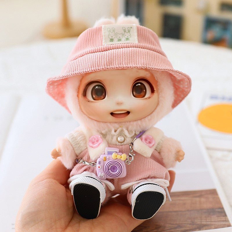 5PCS - Set Cute Hat Shoes Doll Clothes Outfit Set For LABUBU 15CM - 17CM Doll, Adorable Dress Up Accessories For Doll - Dolls Not Included - VibraStore